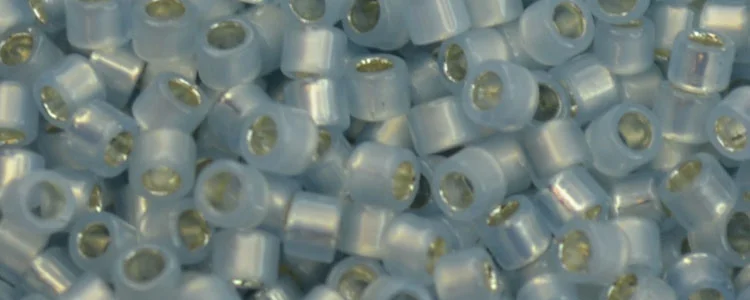 (image for) TOHO Aiko Precision Cylinder Bead. Silver Lined Ice Blue Frost TB-2246