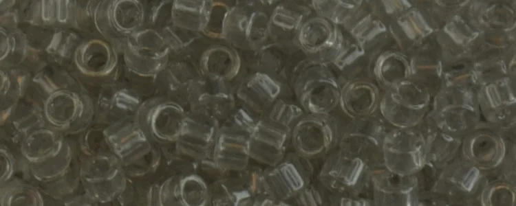 (image for) TOHO Aiko Precision Cylinder Bead. Pale Grey Translucent TB-2300
