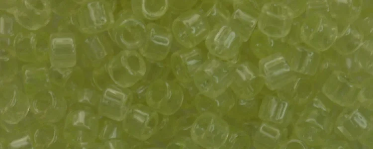 (image for) TOHO Aiko Precision Cylinder Bead. Pale Lime Translucent TB-2305