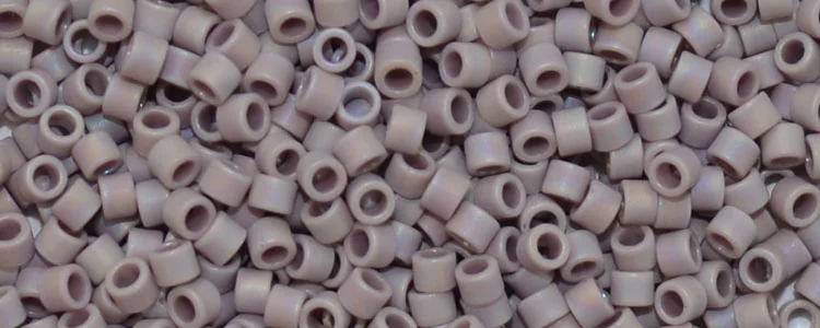 (image for) TOHO Aiko Precision Cylinder Bead. Purple Opaque Rainbow Matte TB-412F