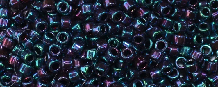 (image for) TOHO Aiko Precision Cylinder Bead. Blue Iris Higher Metallic TB-505