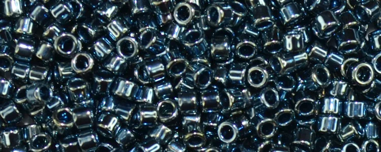 (image for) TOHO Aiko Precision Cylinder Bead. Denim Blue Metallic TB-511