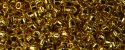 (image for) TOHO Aiko Precision Cylinder Bead. Gold Metallic (Triple dipped 24k Gold Plating) TB-712