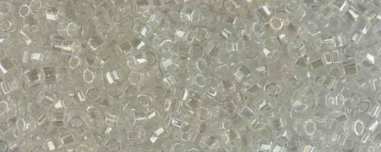 (image for) TOHO Aiko Hexagon Precision Cylinder Bead. Crystal Transparent Luster TBC-101
