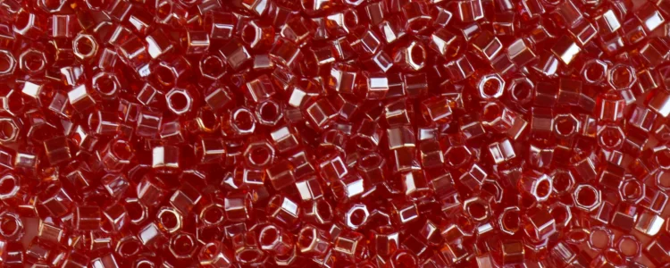 (image for) TOHO Aiko Hexagon Precision Cylinder Bead. Dark Hyacinth Transparent Luster TBC-109