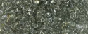 (image for) TOHO Aiko Hexagon Precision Cylinder Bead. Light Black Diamond Transparent Luster TBC-112