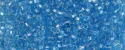 (image for) TOHO Aiko Hexagon Precision Cylinder Bead. Light Aqua Transparent Rainbow TBC-163