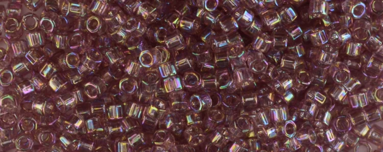 (image for) TOHO Aiko Hexagon Precision Cylinder Bead. Light Amethyst Transparent Rainbow TBC-166