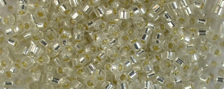 (image for) TOHO Aiko Hexagon Precision Cylinder Bead. Crystal Silver Lined TBC-21