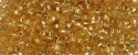 (image for) TOHO Aiko Hexagon Precision Cylinder Bead. Light Topaz Silver Lined TBC-22