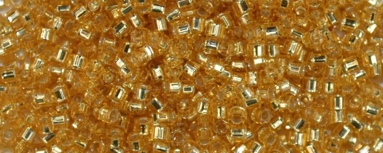 (image for) TOHO Aiko Hexagon Precision Cylinder Bead. Light Topaz Silver Lined TBC-22