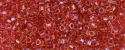 (image for) TOHO Aiko Hexagon Precision Cylinder Bead. Dark Rose Lined Topaz TBC-241