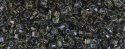 (image for) TOHO Aiko Hexagon Precision Cylinder Bead. Black Lined Crystal Rainbow TBC-266