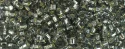 (image for) TOHO Aiko Hexagon Precision Cylinder Bead. Light Black Diamond Silver Lined TBC-29