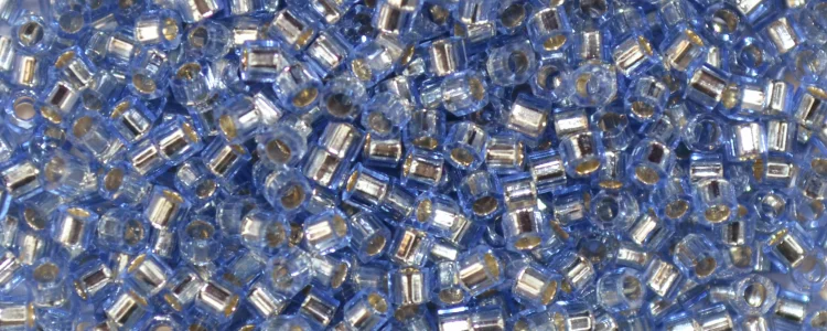 (image for) TOHO Aiko Hexagon Precision Cylinder Bead. Light Sapphire Silver Lined TBC-33