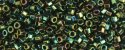 (image for) TOHO Aiko Hexagon Precision Cylinder Bead. Green Iris Higher Metallic TBC-507