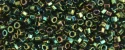 (image for) TOHO Aiko Hexagon Precision Cylinder Bead. Green Iris Higher Metallic TBC-507