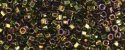 (image for) TOHO Aiko Hexagon Precision Cylinder Bead. Grapevine Iris Higher Metallic TBC-509