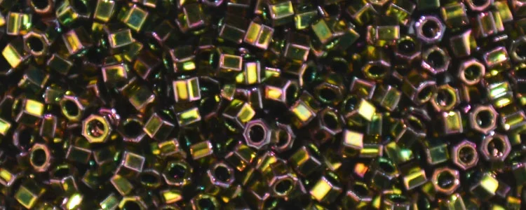(image for) TOHO Aiko Hexagon Precision Cylinder Bead. Grapevine Iris Higher Metallic TBC-509