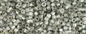 (image for) TOHO Aiko Hexagon Precision Cylinder Bead. Silver Metallic Matte TBC-714F