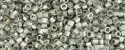 (image for) TOHO Aiko Hexagon Precision Cylinder Bead. Silver Metallic Matte TBC-714F