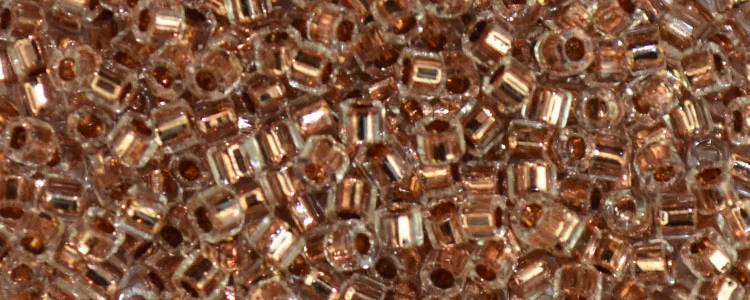 (image for) TOHO Aiko Hexagon Precision Cylinder Bead. Copper Lined Crystal TBC-740