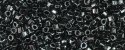 (image for) TOHO Aiko Hexagon Precision Cylinder Bead. Hematite Metallic TBC-81