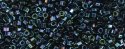 (image for) TOHO Aiko Hexagon Precision Cylinder Bead. Navy Blue Iris Metallic TBC-82