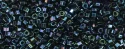 (image for) TOHO Aiko Hexagon Precision Cylinder Bead. Navy Blue Iris Metallic TBC-82