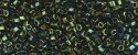 (image for) TOHO Aiko Hexagon Precision Cylinder Bead. Green Iris Metallic TBC-84