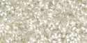 (image for) TOHO 11/o Demi Precision Round Seed Bead, Crystal Silver Lined Matte, PermaFinish, color # 11TD-PF21F