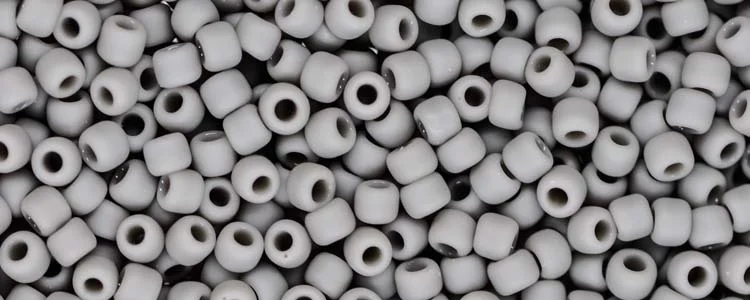 (image for) TOHO 11/0 Round-Grey Opaque Matte. 11T53DF