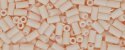 (image for) TOHO Size 1 Bugle Bead. 3mm Length-Cream Chalk Matte Opaque