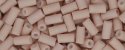 (image for) TOHO Size 1 Bugle Bead. 3mm Length-Rose Chalk Matte Opaque