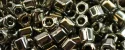 (image for) TOHO Aiko Hexagon Precision Cylinder Bead. Tarnished Silver Metallic TBC-711