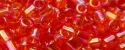 (image for) TOHO Size 1.5 Bugle Bead-Ruby Hyacinth Transparent Rainbow