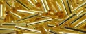 (image for) TOHO Size 2 Bugle Bead. 6mm Length-Light Topaz Silver Lined