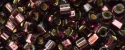 (image for) TOHO 1.5mm Cube Shape Seed Beads-Dark Amethyst Silver Lined
