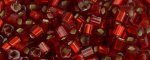 (image for) TOHO 1.5mm Cube Shape Seed Beads-Dark Ruby Silver Lined Matte