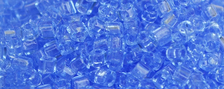 (image for) TOHO 1.5mm Cube Shape Seed Beads-Light Sapphire Transparent