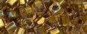 (image for) TOHO 1.5mm Cube Shape Seed Beads-Bronze Lined Light Pink Rainbow