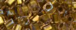 (image for) TOHO 2mm Cube Shape Seed Beads-Bronze Lined Light Pink Rainbow