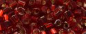 (image for) TOHO 1.5mm Cube Shape Seed Beads-Dark Ruby Silver Lined