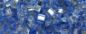 (image for) TOHO 2mm Cube Shape Seed Beads-Light Sapphire Silver Lined