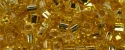 (image for) TOHO 2mm Cube Shape Seed Beads-Light Topaz Silver Lined