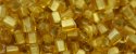 (image for) TOHO 2mm Cube Shape Seed Beads-Light Topaz Silver Lined Matte