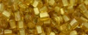 (image for) TOHO 2mm Cube Shape Seed Beads-Light Topaz Silver Lined Matte