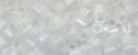 (image for) TOHO 2mm Cube Shape Seed Beads-White Opaque Luster