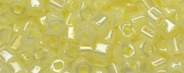 (image for) TOHO 1.5mm Cube Shape Seed Beads-Yellow Ceylon Pearl