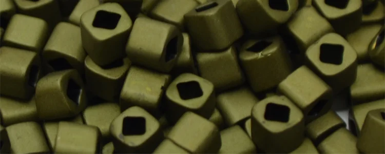 (image for) TOHO 1.5mm Cube Shape Seed Beads-Olive Green Metallic Matte